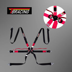 Cinturón de Seguridad Deportivo TBRACING ULTRA-D OEM ODM Personalizado de 2 Pulgadas FIA 8853-2016 de 6 Puntos con Patente Taiwanesa Fluorescente - Product Image 1