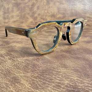 Gafas Redondas Ajustables Hechas a Mano con Cuerno de Búfalo, Estilo Artesanal Ecológico y Moderno, HASAN CRAFT HC-0001, Arte y Coleccionismo - Product Image 4