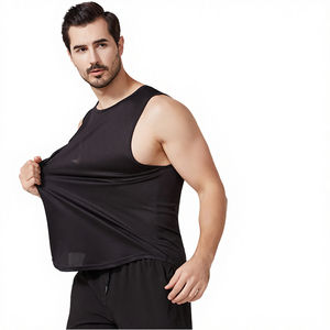 Camiseta Deportiva Personalizada con Logotipo para Hombre, 100% Poliéster, Secado Rápido, Transpirable, Color Sólido, Sin Mangas, Chaleco Deportivo de Entrenamiento - Product Image 6