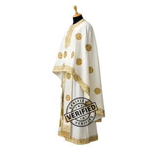 Ensemble de Vêtements Sacerdotaux Orthodoxes Brodés Couleur Personnalisée Phelonion Epitrachelion Epigonation Epimanikia Zone Qualité Supérieure - Product Image 5