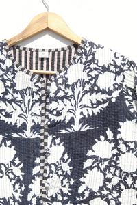 New Arrival Boho Quilted Jacket for Women Handmade Patchwork <b>Coats</b> Reversible Lining Indian Style Long Breathable Woven JACKET - Product Image 2