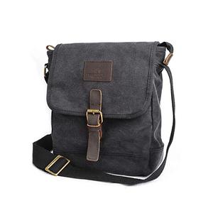 Bolsos Elegantes para Hombre, Bolsos de Mensajero de Lona de Gran Tamaño con Patrón Sólido y Logotipo, Creación Navrit - Product Image 5