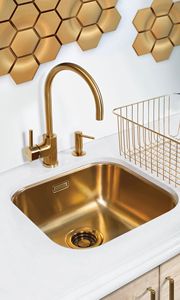 Unique Brass Kitchen Sink Premium Handmade Farmhouse Wash Basin <b>Scratch</b> Resistant Long Lasting Luxury Kitchen <b>Solution</b> - Product Image 6