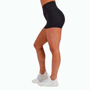 Women's High-Waisted <b>Tummy</b> <b>Control</b> High Compression Sports Shorts Solid Pattern Lightweight Breathable Quick Dry - Product Image 5