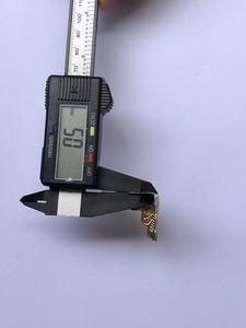 Promozione custodia rigida protezione angolare scatola in ottone metallo raccordo in legno Hardware tavolo quadrato chitarra blocco divano piccolo tronco ad anello - Product Image 4