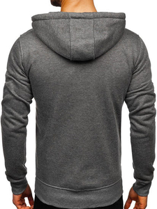 Ensemble de survêtement d'hiver pour homme, jogging, t-shirt court à manches courtes, coupe ample, patch personnalisé, 2 pièces, polyester/coton - Product Image 5