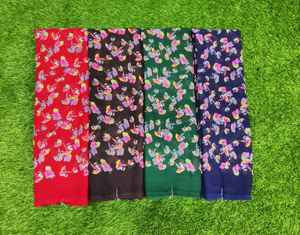 ผ้าส่าหรีพิมพ์ลายพรีเมียม พลังงานแห่งความสง่างาม ให้สัมผัสนุ่มลื่นและพลิ้วไหวอย่างมีระดับ |   ผ้าส่าหรีน้ำหนักเบา |   ชุดลำลอง - Product Image 4