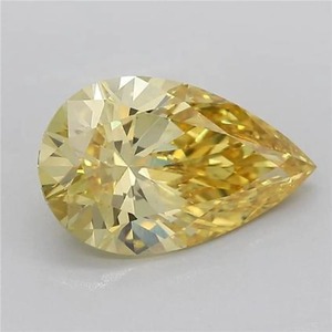 Diamante amarillo sintético de laboratorio con corte pera de 1.00 CT a 5.00 CT, certificado, VVS VS, para anillo de compromiso - Product Image 6