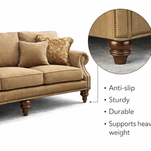 Pieds de meubles en bois massif de qualité supérieure pour canapé, lit, armoire, table, salon, chambre à coucher, décoratifs, taille personnalisée, OEM - Product Image 2