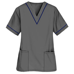 Nursing <b>Scrubs</b> Unisex Shirts Eco-Friendly Canvas Quick Dry Breathable Customized <b>Top</b> Design Hospital Wears Healthcare Uniforms - Product Image 6