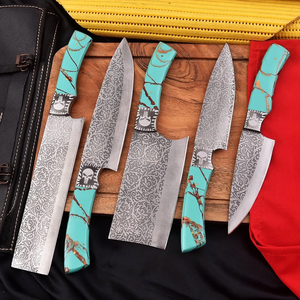 ชุดมีดเชฟ LEGACY BLADES พรีเมียม 5 ชิ้น ผลิตจากเหล็กกล้าคาร์บอนสูง ด้ามจับเรซิ่น คุณภาพระดับพรีเมียม สำหรับครัว ผลิตจากโรงงานโดยตรง - Product Image 3