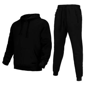 Conjunto deportivo para hombre, corte ajustado, tela suave y transpirable, pantalones con capucha, cintura elástica, informal, para correr, ligero y en oferta. - Product Image 1