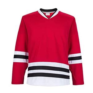 Maillot de hockey sur glace personnalisé pour l'hiver, sublimation, manches longues, vêtements d'équipe, vêtements de sport, polyester, maille respirante, évacuation de l'humidité - Product Image 2
