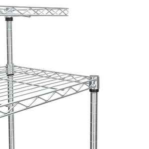 Carrello porta microonde a 4 ripiani per cucina, scaffale da lavoro per un'organizzazione efficiente - Product Image 3