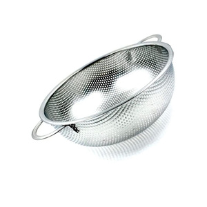 ชุดอ่างกรองอาหารสแตนเลสพร้อมกะละมังสำหรับล้างผลไม้ ผัก ข้าว และพาสต้า - Product Image 6