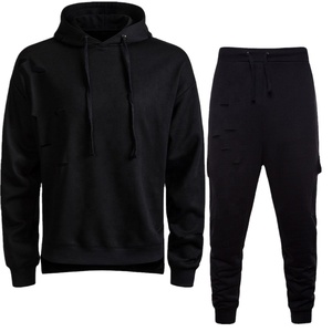 Survêtement confortable et personnalisé pour hommes vente en gros de sweats à capuche et pantalons de jogging pour l'hiver au prix d'usine - Product Image 6
