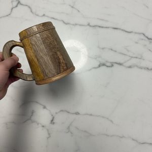 Eco-Friendly Wooden Wine Goblet Hand Carved Wood Drinking mug Decorative Wine Cup for Home <b>Bar</b> Collection - Product Image 5