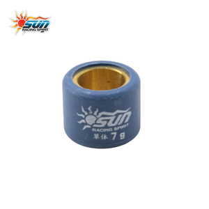 SUN RACING 15x12mm 7G Rouleaux de variateur CVT pour MIO 100, fabrication taïwanaise, noyau en laiton, jeu de 6 rouleaux - Product Image 2