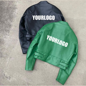 Chaqueta de Cuero Casual para Hombre, con Logotipo Personalizado, Diseño en Blanco, Tallas Grandes, Chaquetas para Hombre de Alta Calidad - Product Image 6