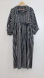 ชุดเดรสผ้าฝ้ายลายทาง: ลายพิมพ์บล็อก ความยาวมิดิหรือมินิ - Product Image 5