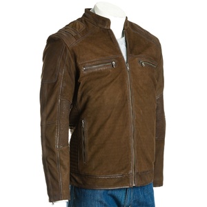 <b>High</b> Street Men's Custom Stand Collar Winter Fashionable <b>Leather</b> Jacket Black Eco-Friendly Breathable - Product Image 1