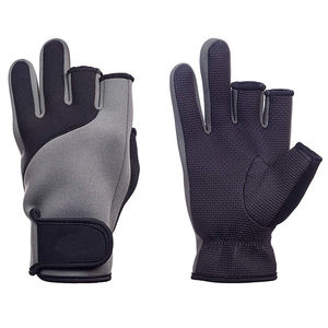Gants de pêche d'été imperméables OEM pour sports de plein air, logo personnalisé, matériau polyester, prix de gros, service d'usine - Product Image 2