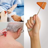 Kit de diagnostic tactique noir Ariston International certifié CE, marteau à réflexes de percussion de classe I, diapasons C128/C512, bandage