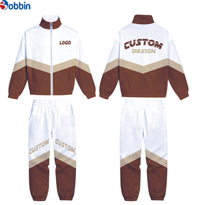 Ensembles de survêtements coupe-vent imprimés pour l'hiver, haute qualité, personnalisés, streetwear unisexe pour hommes, ensemble veste zippée en nylon et pantalon de survêtement, grandes tailles - Product Image 3