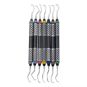 Ensemble de curettes dentaires Gracey, 7 pièces, instruments chirurgicaux dentaires parodontaux - Product Image 6