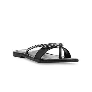 Black Casual CL1812 Chappal Turned Tool para calzado cómodo - Product Image 2