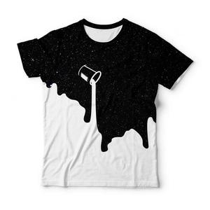 T-shirt noir pour homme avec imprimé mandala éléphant blanc, manches courtes, col rond, design décontracté, coupe régulière, motif imprimé numérique - Product Image 2