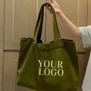 Bolsa de lona de algodón de diseño minimalista con logotipo y tamaño personalizados, ideal para compras y viajes. - Product Image 3