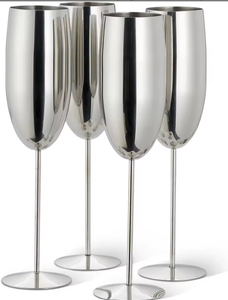 Copas Reutilizables de Acero Inoxidable de Alta Calidad Bold Blossom, Capacidad de 301-400 ml, Ideales para Mocktails - Product Image 5