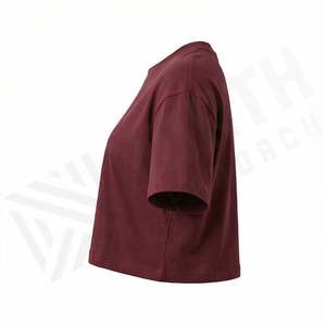 เสื้อครอปท็อปผู้หญิงผ้าฝ้ายสีตามสั่ง ผสมสแปนเด็กซ์ เนื้อนุ่ม ใส่เล่นกีฬา แฟชั่นสตรีทแวร์ ฟิตเนส ออกกำลังกาย เสื้อยืดแอคทีฟแวร์ - Product Image 3