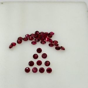 Oferta Especial: Gema Suelta de Espinela Roja Natural, Corte Diamante Redondo de 3mm, Calidad AAAA, Limpia, de Tanzania, Grado Joyería Fina, Venta al por Mayor - Product Image 1
