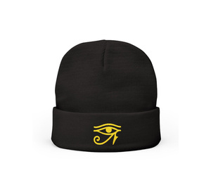 Bonnet tricoté personnalisé brodé Égypte ancienne, diverses couleurs, vente en gros - Product Image 1