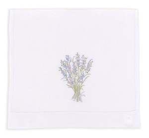 Serviette de table classique en coton blanc faite à la main, broderie florale personnalisée, ourlet festonné, lavable en machine, réutilisable, pour la maison, vente en gros - Product Image 2