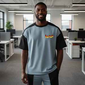 2026 New Customized 100% Cotton Men's Oversize Drop Shoulder <b>Hip</b> Hop T-Shirt 180 GSM Anti-shrink Quick Dry Breathable - Product Image 1