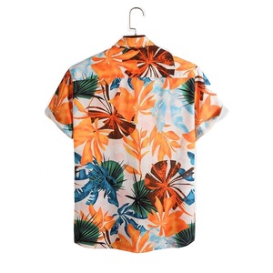เสื้อเชิ้ตชายหาดลายดอกไม้สไตล์ฮาวาย ผ้าโพลีเอสเตอร์ 100% ระบายอากาศได้ดี แห้งเร็ว เป็นมิตรกับสิ่งแวดล้อม แขนสั้น สวมใส่สบาย เหมาะสำหรับฤดูร้อน - Product Image 5