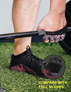 Meilleurs accessoires de musculation pour les mains, antidérapants, pour cross-training, musculation, rembourrage sans doigts en néoprène, fermeture à enfiler - Product Image 4