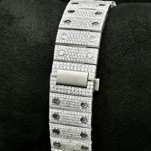 Luxury Mechanical Moissanite <b>Watch</b> Diamond Tester <b>Iced</b> <b>Out</b> <b>Watch</b> Men Stainless Steel Bezel Rapper <b>Watch</b> Vvs Diamond for Men - Product Image 5