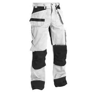 Pantalons de travail blancs pour hommes SUMROOS, sur mesure, de haute qualité, vente en gros, taille personnalisée - Product Image 1