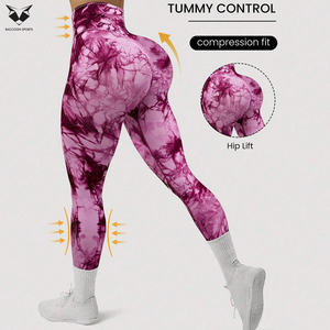 2026 With Wholesale Rate Eco Friendly Newest Breathable Leggings Custom Sublimation Cotton Women High Elastic Yoga Pants - Product Image 6