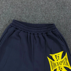 Custom Distressed Heavyweight Sweatpants Men Graphic Print Wide Leg Joggers Casual Streetwear Loose Fit Comfortable <b>Pants</b> OEM - Product Image 5