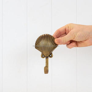 Brass Shell <b>Hook</b> Luxury <b>Wall</b> <b>Hooks</b> Multifunctional Style Hot Sell Low Moq - Product Image 6