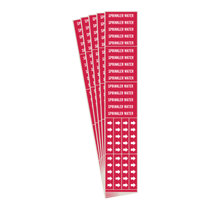Marqueur de tuyau d'arrosage Brady pour l'identification des tuyaux de protection incendie - Product Image 2