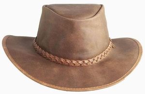 Sombrero de Vaquero de Cuero Crusher - Product Image 2