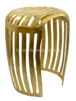 Tables basses en aluminium au design moderne, accent doré, meubles de salon, haute qualité, nouveau design, marque IHA