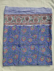 Pareo Floral Boho con Estampado a Mano, Pareo de Playa, Cubrebaño Boho, Pareo de Algodón Ligero para Verano, Ropa de Playa - Product Image 3