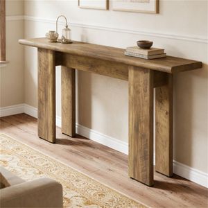 Consolle in legno per camera da letto principale con contenitore, utilizzabile come tavolino da divano o scrivania - Product Image 2